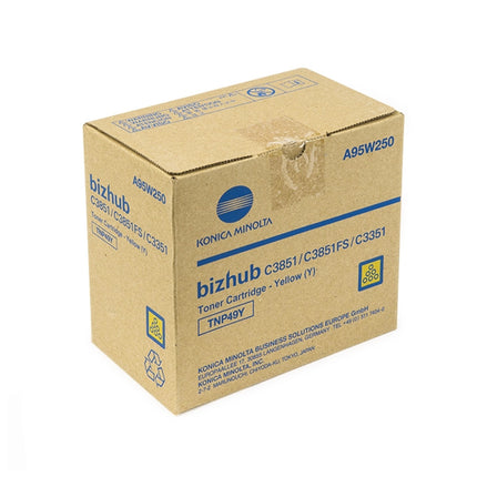Toner original jaune Konica Minolta TNP49Y A95W250