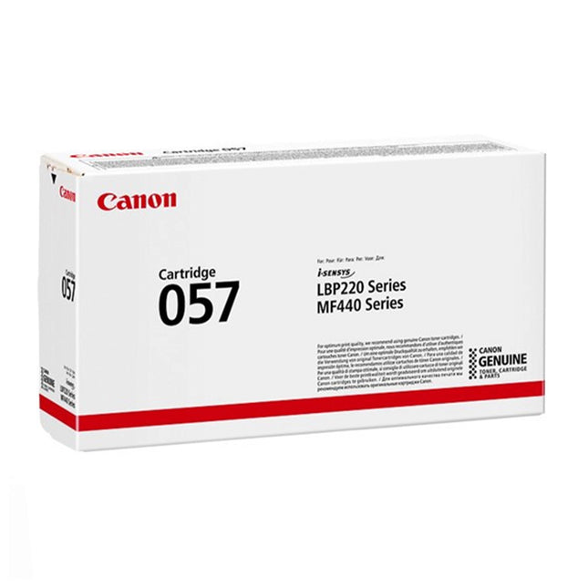 Toner original Canon 057 noir pour imprimante, cartouche d'encre noire de haute qualité, visible dans l'image.