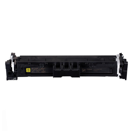 Toner original Canon 069 Jaune, cartouche d'encre jaune pour imprimante Canon, visible dans son emballage blanc et jaune.