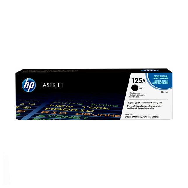 TONER ORIGINAL HP 125A NOIR LASERJET (CB540A)