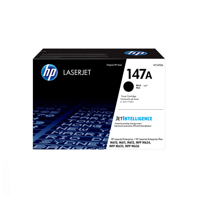 TONER HP ORIGINAL 147A W1470A BLACK LASER TONER CARTRIDGE (W1470A)