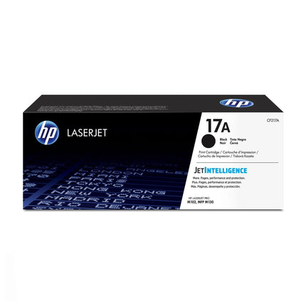 Toner original HP 17A noir pour imprimante LaserJet, cartouche d'encre compatible et compatible avec modèles HP.