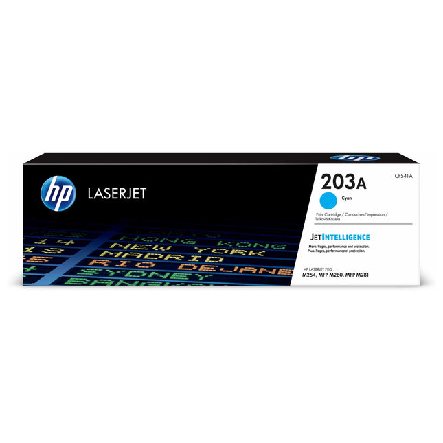 TONER ORIGINAL HP 203A CYAN LASERJET (CF541A)