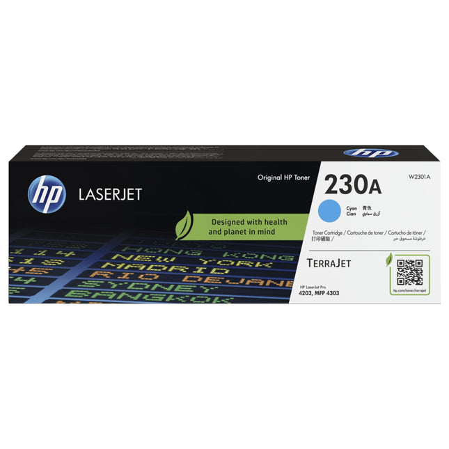 TONER ORIGINAL HP 230A CYAN LASERJET (W2301A)