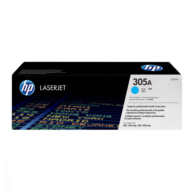 TONER ORIGINAL HP 305A CYAN LASERJET (CE411A)