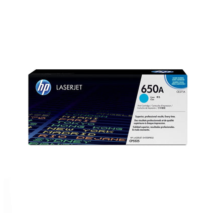 TONER ORIGINAL HP 650A CYAN (CE271A)