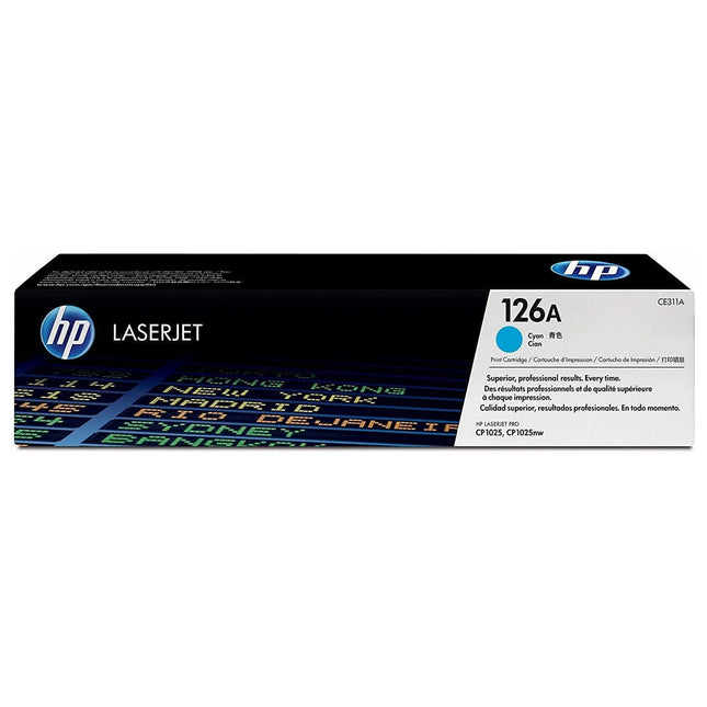 TONER ORIGINAL HP 126A CYAN LASERJET (CE311A)