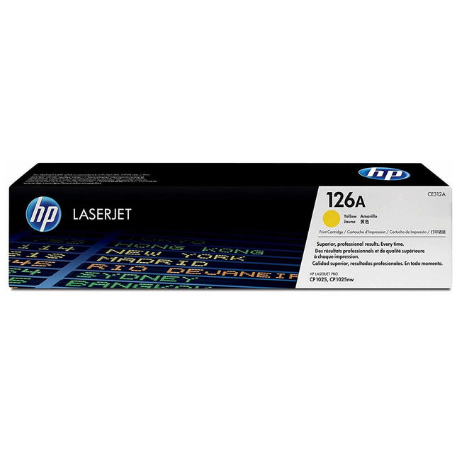 TONER ORIGINAL HP 126A JAUNE LASERJET (CE312A)