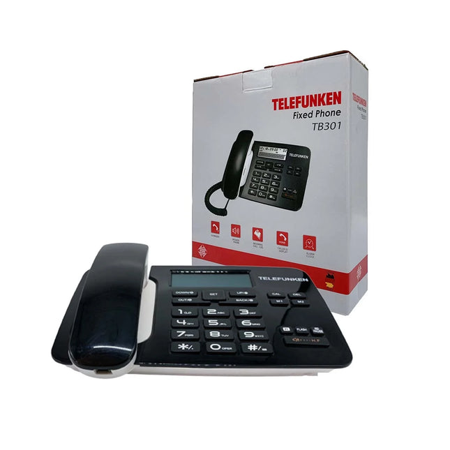 Téléphone Fixe Filaire de Bureau Telefunken TB301