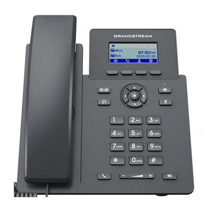 Téléphone Fixe IP Grandstream – 1 ligne SIP, PoE, Audio HD, écran LCD monochrome – GRP2601P