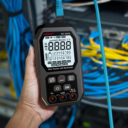 Testeur de Câbles Réseau & Multimètre 2-en-1 Wire Tracker NF-8509 Noyafa RJ45
