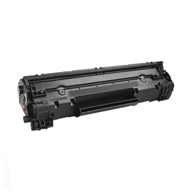 Cartouche de toner adaptable HP CF214A noir pour imprimante HP, image montrant le toner noir prêt à être installé.