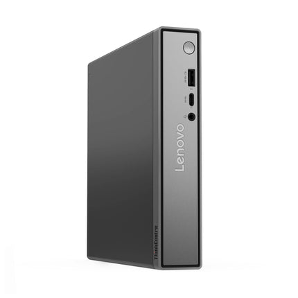 Unité centrale Lenovo ThinkCentre NEO Tiny Core 7 50Q Gen 5 avec 8GB RAM et SSD 512GB, vue de face sur fond blanc.