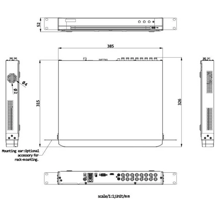 DVR hikvision 32 channels 1080P 1U H.265 AcuSense (iDS-7232HQHI-M2/XT)
